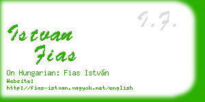 istvan fias business card